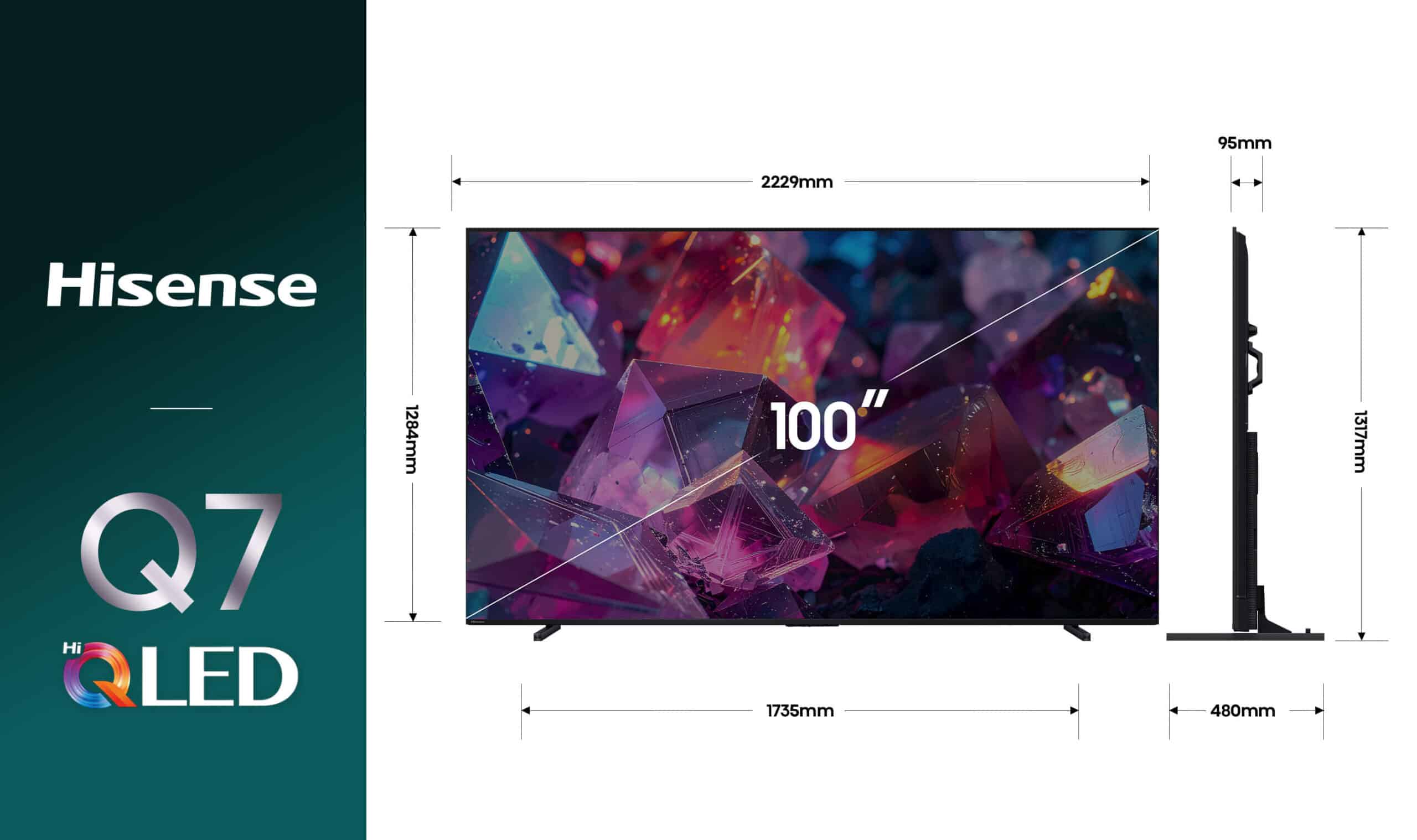 Hisense 100″ Q7SNZ Hi-QLED 144Hz 4K Smart TV - Box Damaged Unit - Image 6
