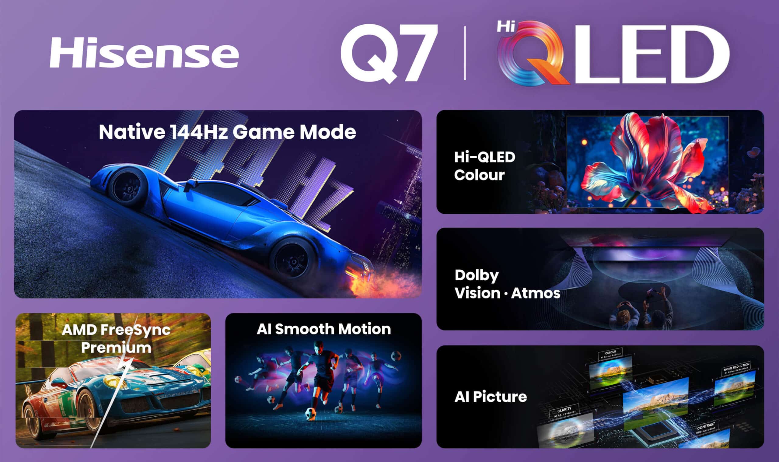 Hisense 100″ Q7SNZ Hi-QLED 144Hz 4K Smart TV - Box Damaged Unit - Image 5