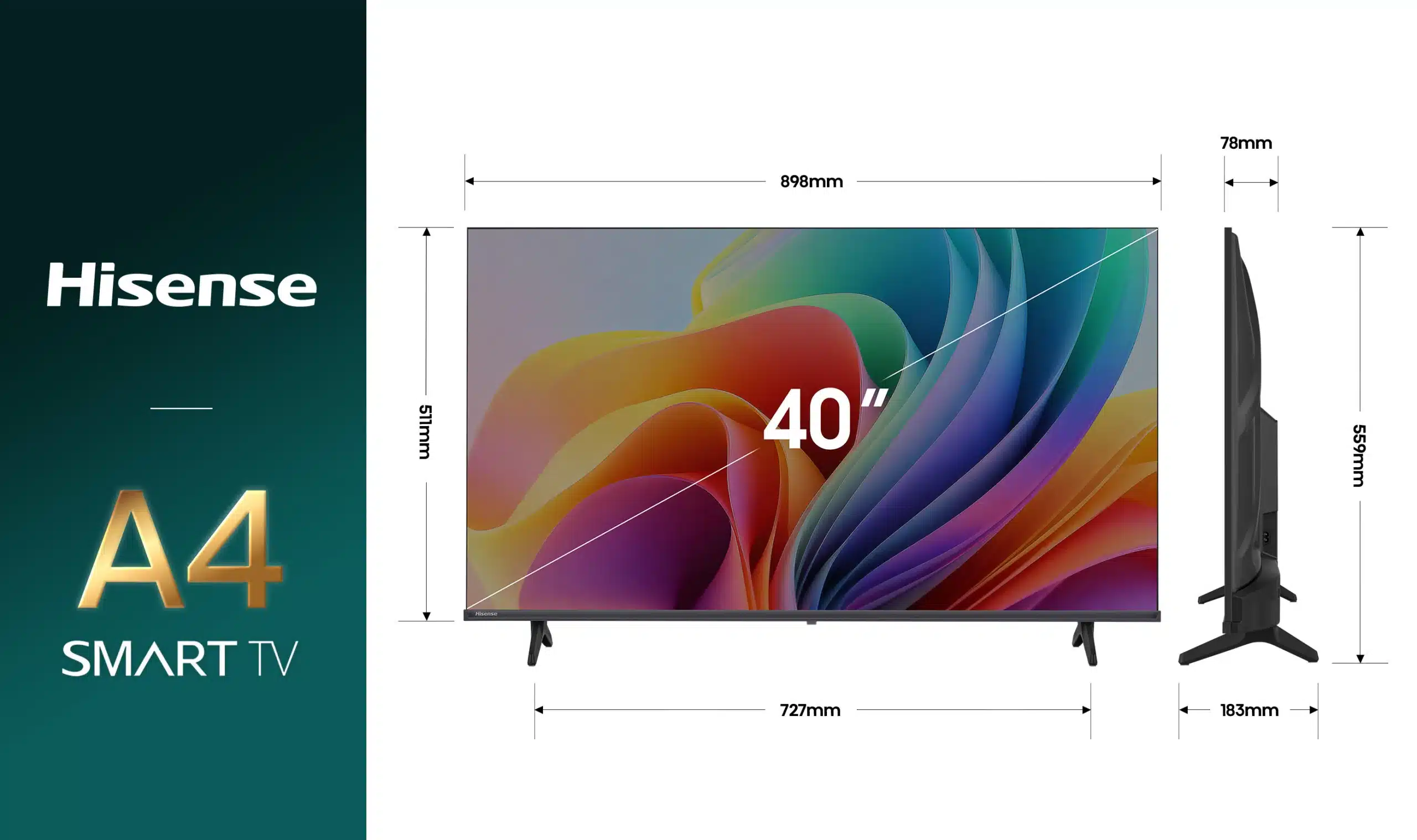 Hisense 40″ Smart TV Series A4SNZ - Image 3