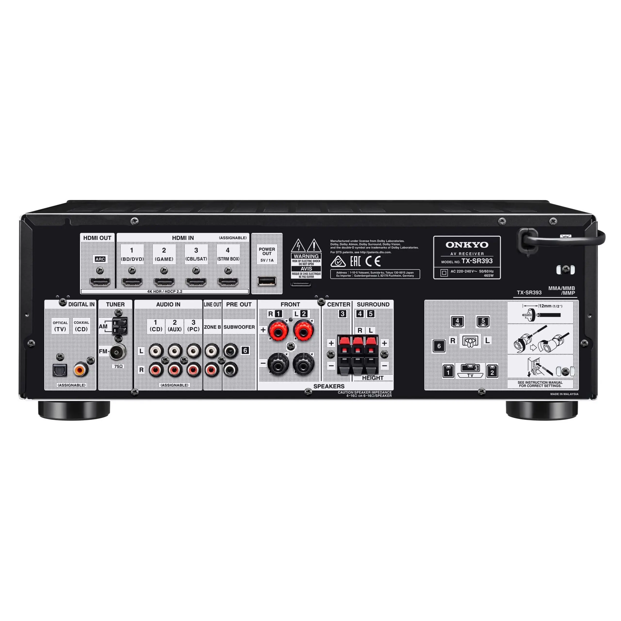 Onkyo TX-SR393B - Image 2