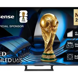 Hisense 55″ U6S ULED MiniLED 144Hz 4K Smart AI TV