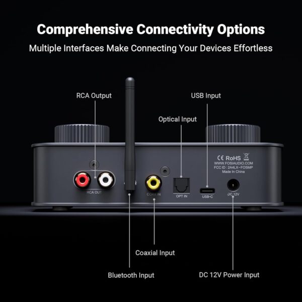 Fosi Audio K7 Desktop DAC Headphone Amplifier - Image 4