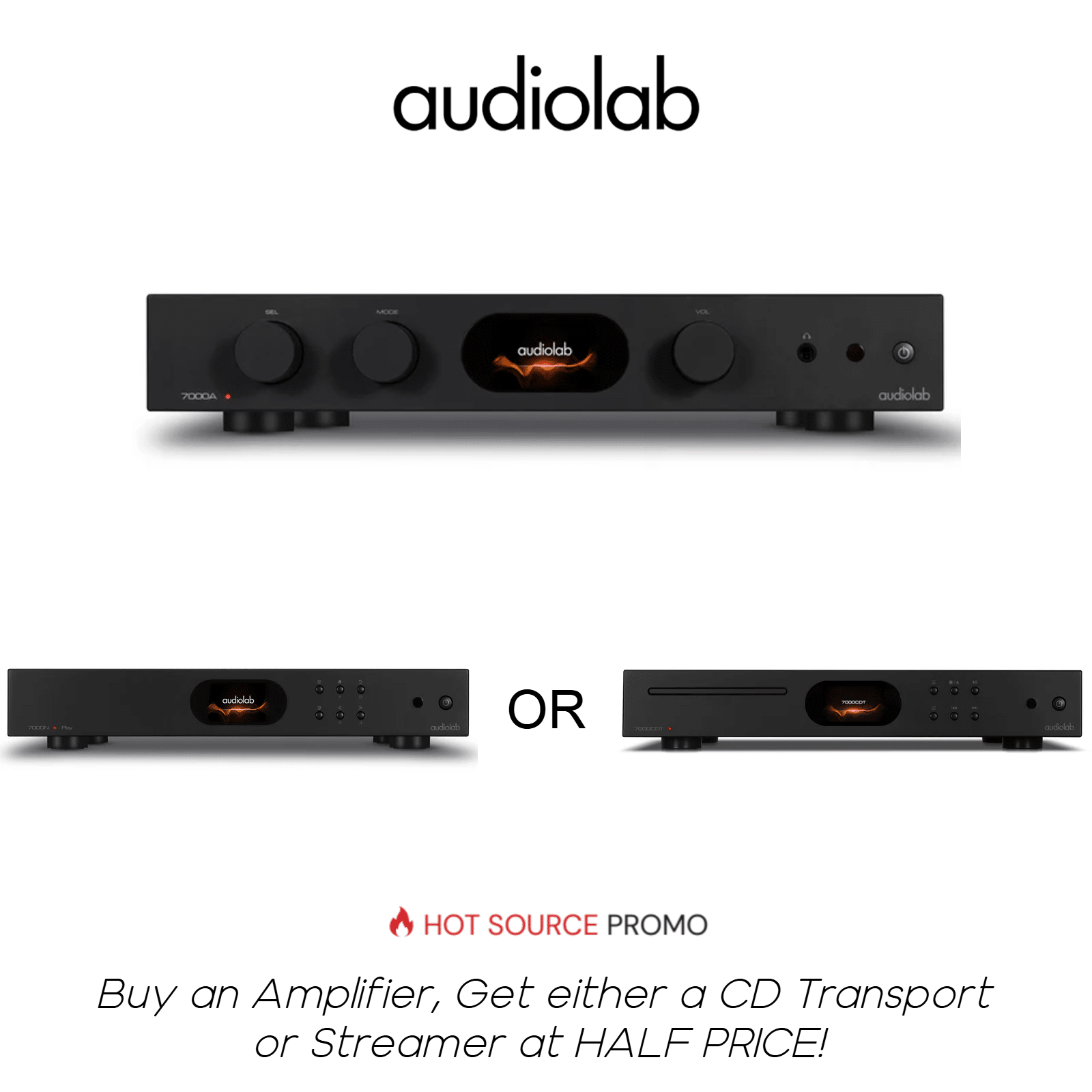 Audiolab 7000A Hot Source Bundle