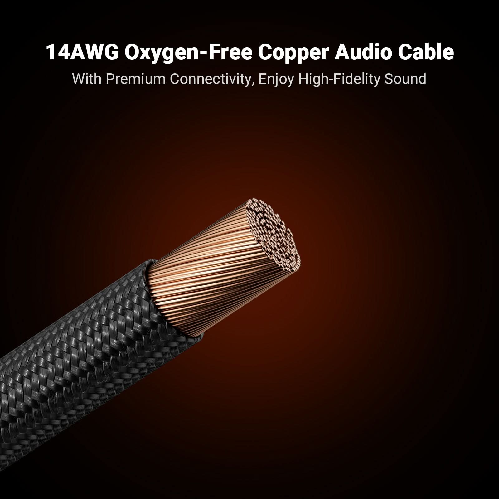 Fosi Audio Oxygen-Free Copper Speaker Cable (1.8m pair) - Image 3
