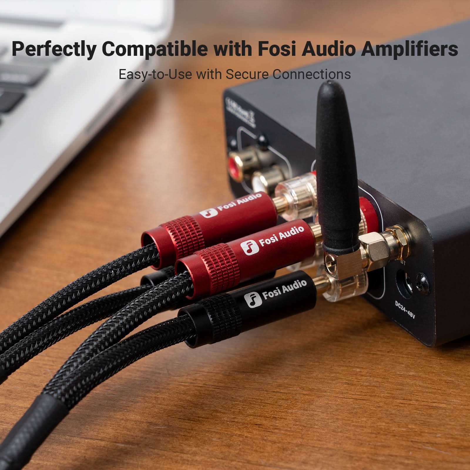 Fosi Audio Oxygen-Free Copper Speaker Cable (1.8m pair) - Image 2