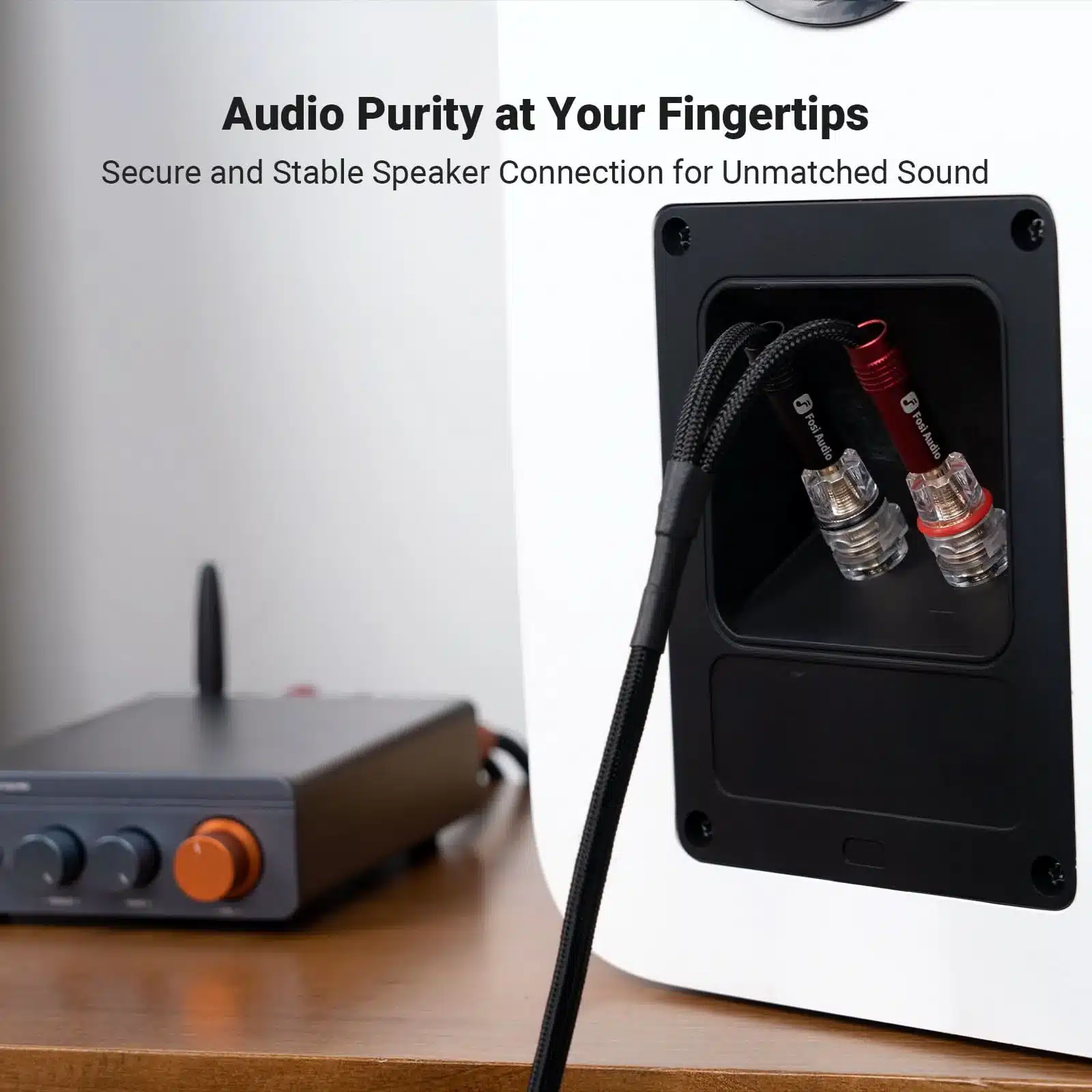 Fosi Audio Oxygen-Free Copper Speaker Cable (1.8m pair) - Image 5