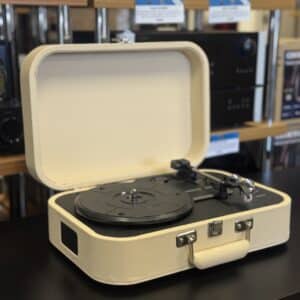 Goka Portable Retro Record Player - White