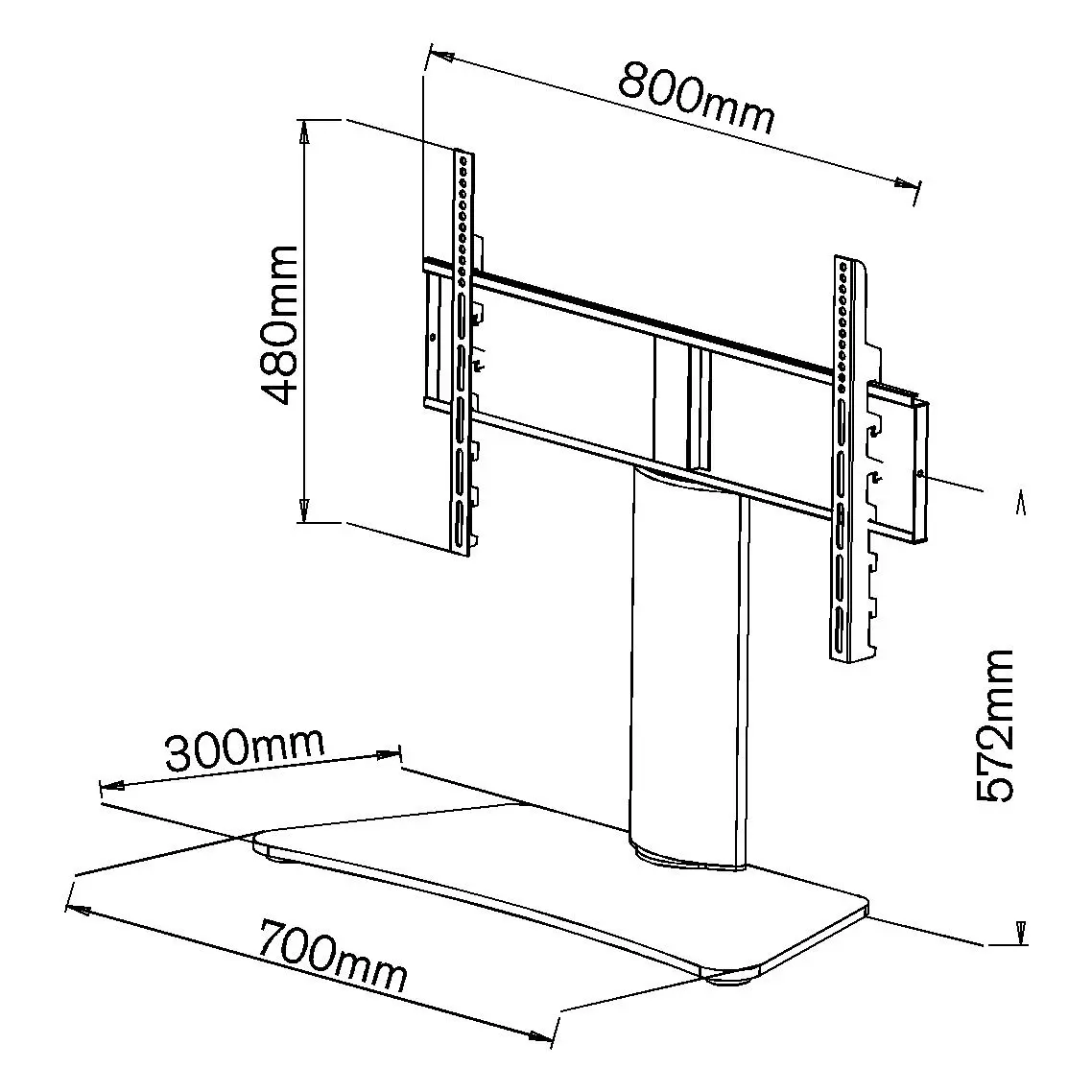 Suremount SMPS1 Table Top TV Stand - Image 2