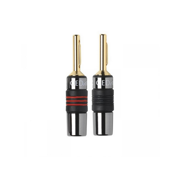 24 Connettori Banana 4mm Per Diffusori - Rosso E Nero, Avvitabili Con Cacciavite