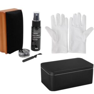 Goka Wooden Brush Vinyl Record Care Set