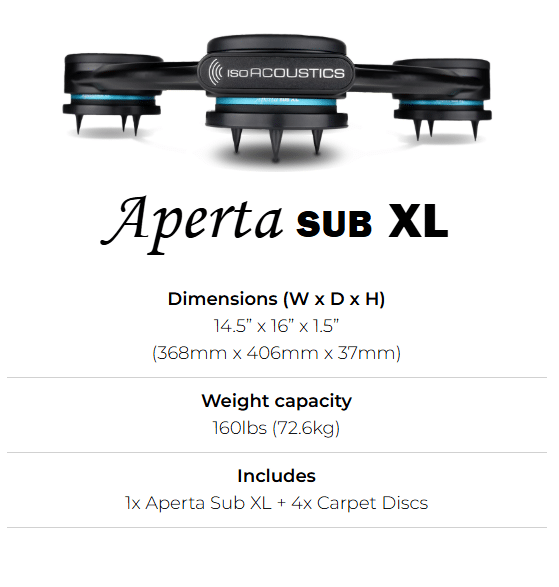 IsoAcoustics Aperta Series Subwoofer Isolation Platform - Image 3