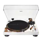 Audio-Technica AT-LP120XBT-USB White & Bronze Direct Drive Turntable - Limited Edition