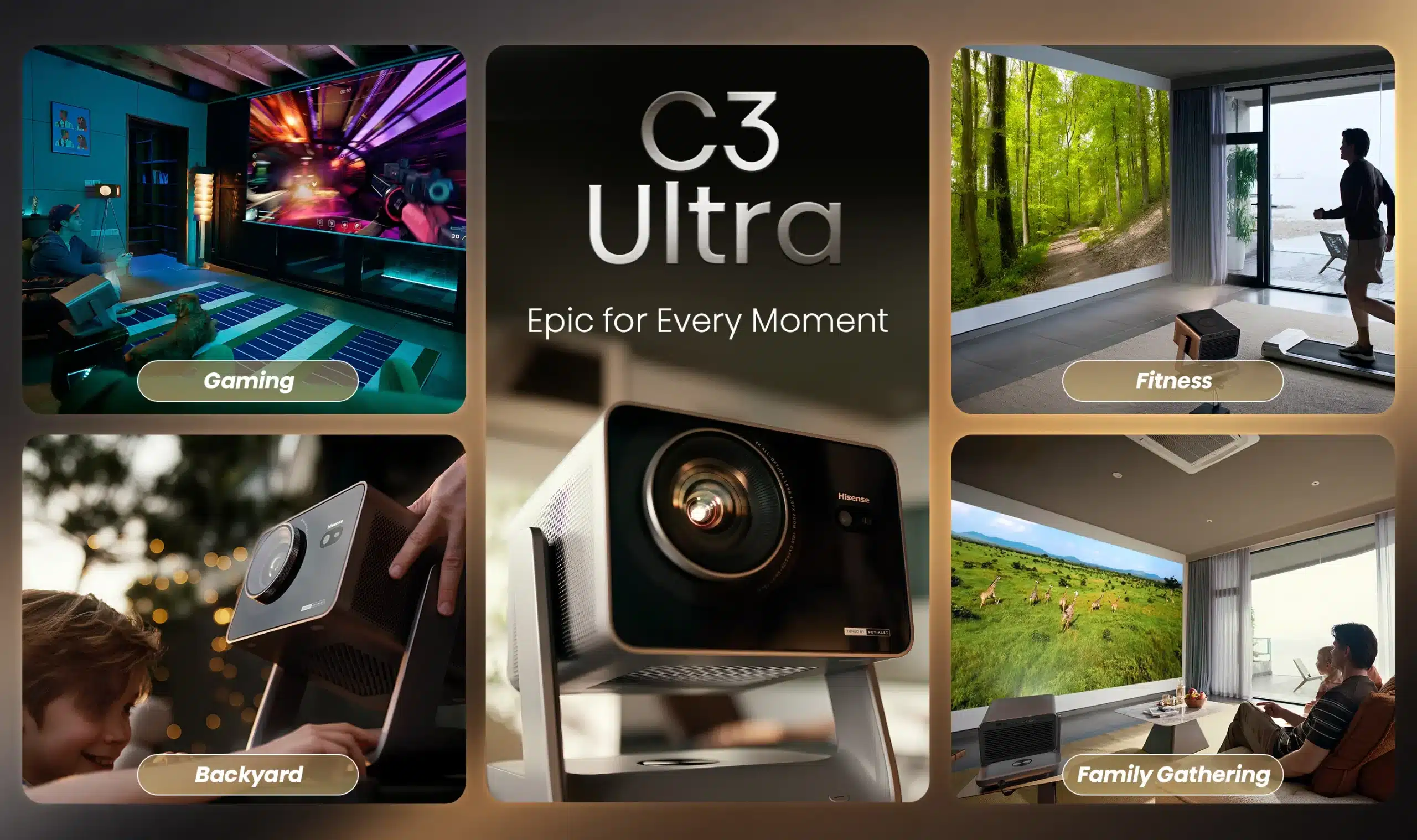 Hisense C3 Ultra 4K Triple Laser Projector - Image 4