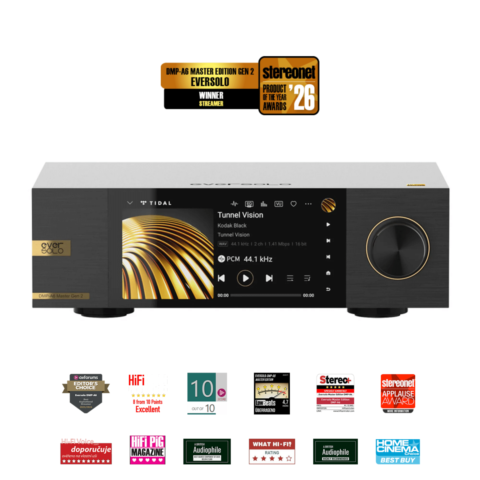 Is2 Streamer EverSolo DMP-A6 Master Edition Gen 2 Hi-Fi Music Streamer - AV World ...