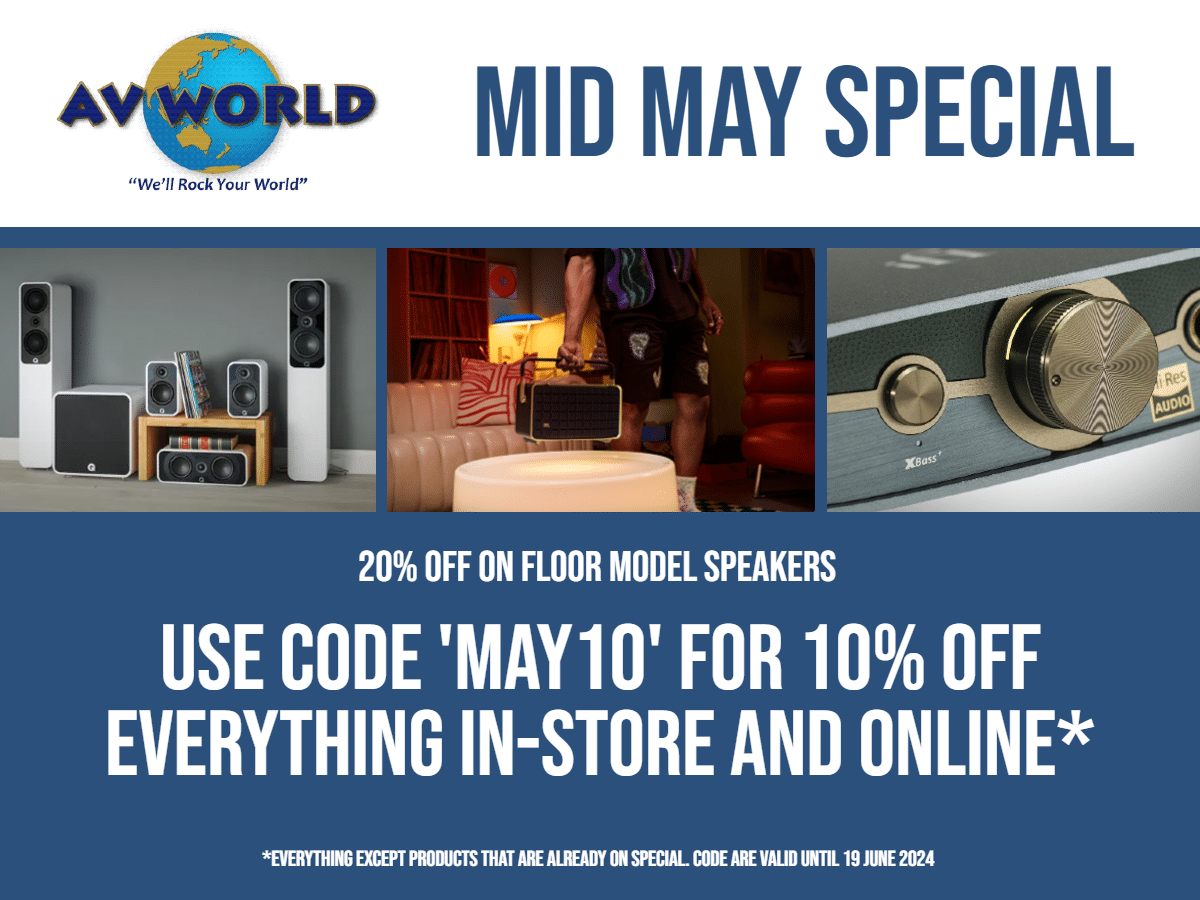 Use code 'May10 at checkout for 10% off everything in-store!